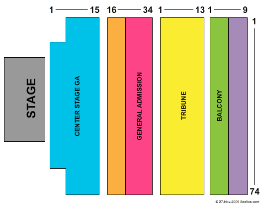 AFAS Live End Stage Seating Chart